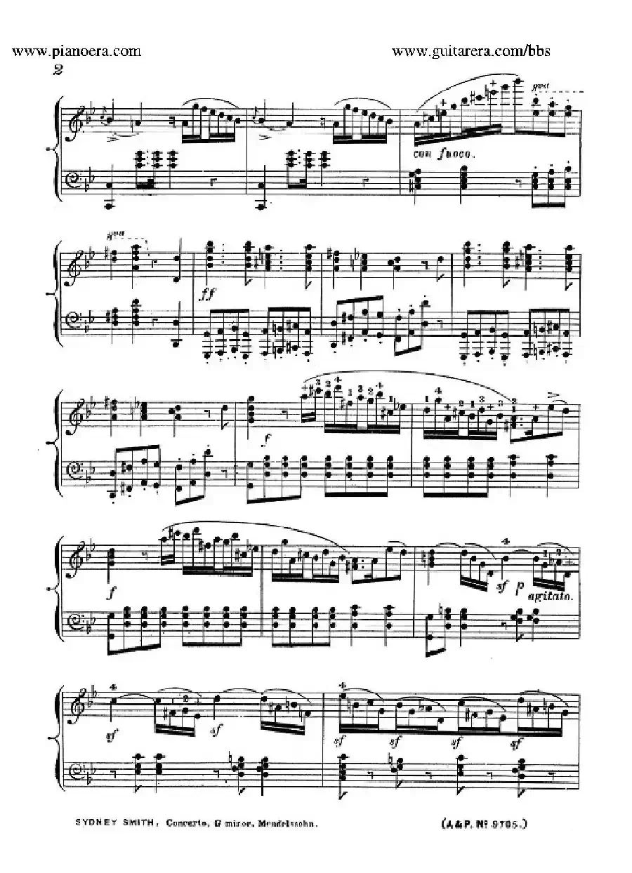 Piano Concerto No.1 in g Minor Op.25（g小调第一钢琴协奏曲·钢琴独奏）