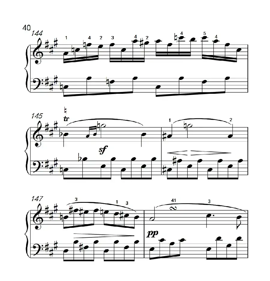 奏鸣曲 Opus 2 Nr.2 第四乐章(贝多芬奏鸣曲集 1)