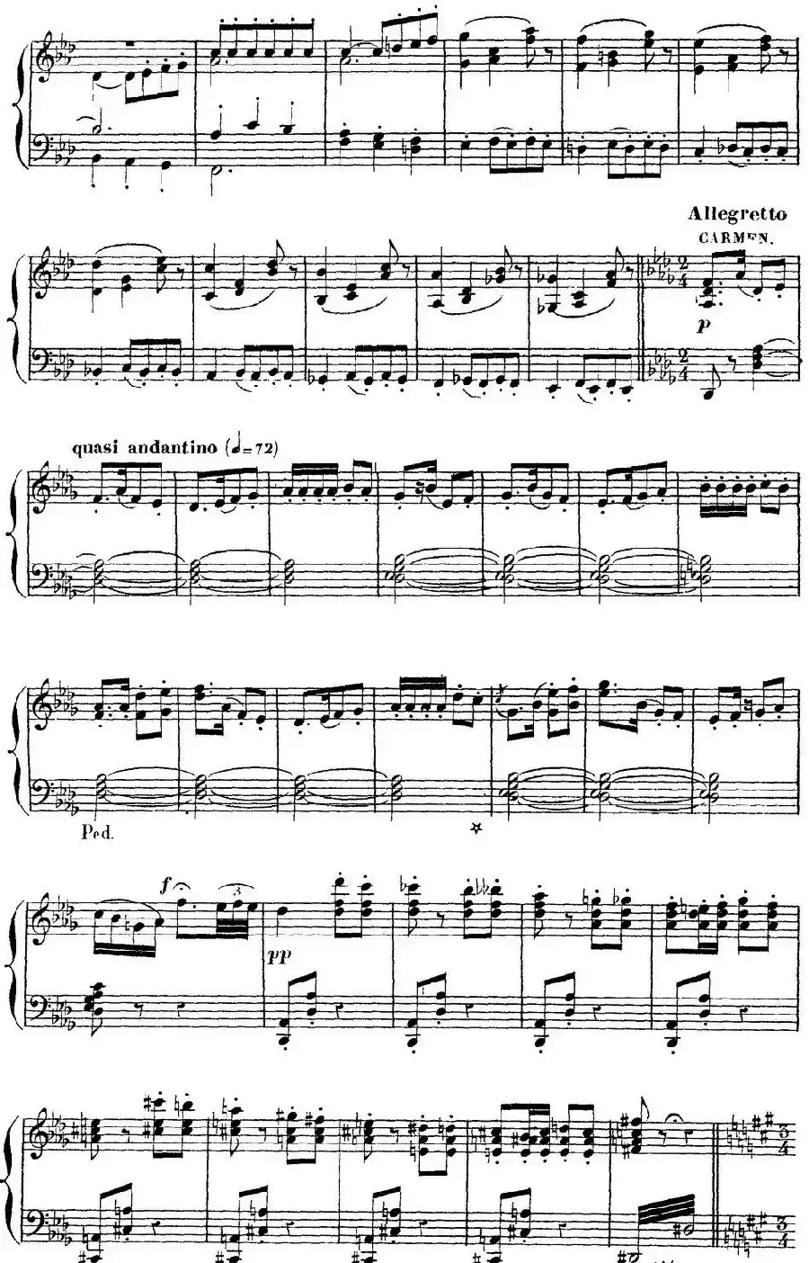Carmen for Solo Piano（卡门全剧钢琴独奏版）（No.11）