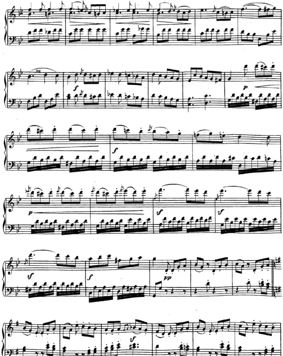 贝多芬钢琴奏鸣曲19 g小调 Op.49 No.1 G minor