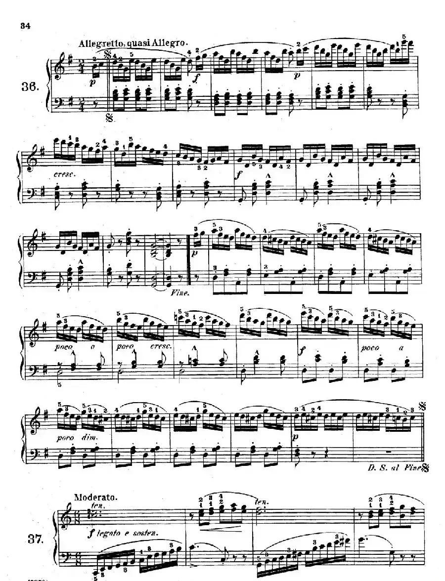 Etudes Enfantines Op.37（儿童钢琴练习曲 第31——39首）