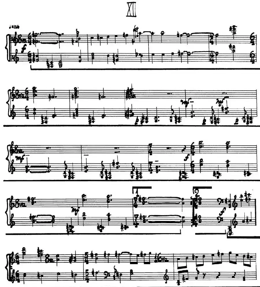 为加料钢琴而作的奏鸣曲与间奏曲（12）