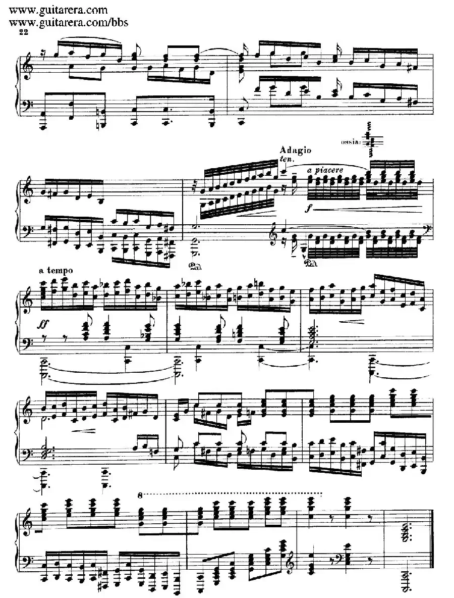Toccata, Adagio and Fugue in C Major BWV 564 （C大调托卡塔、柔板和赋格）