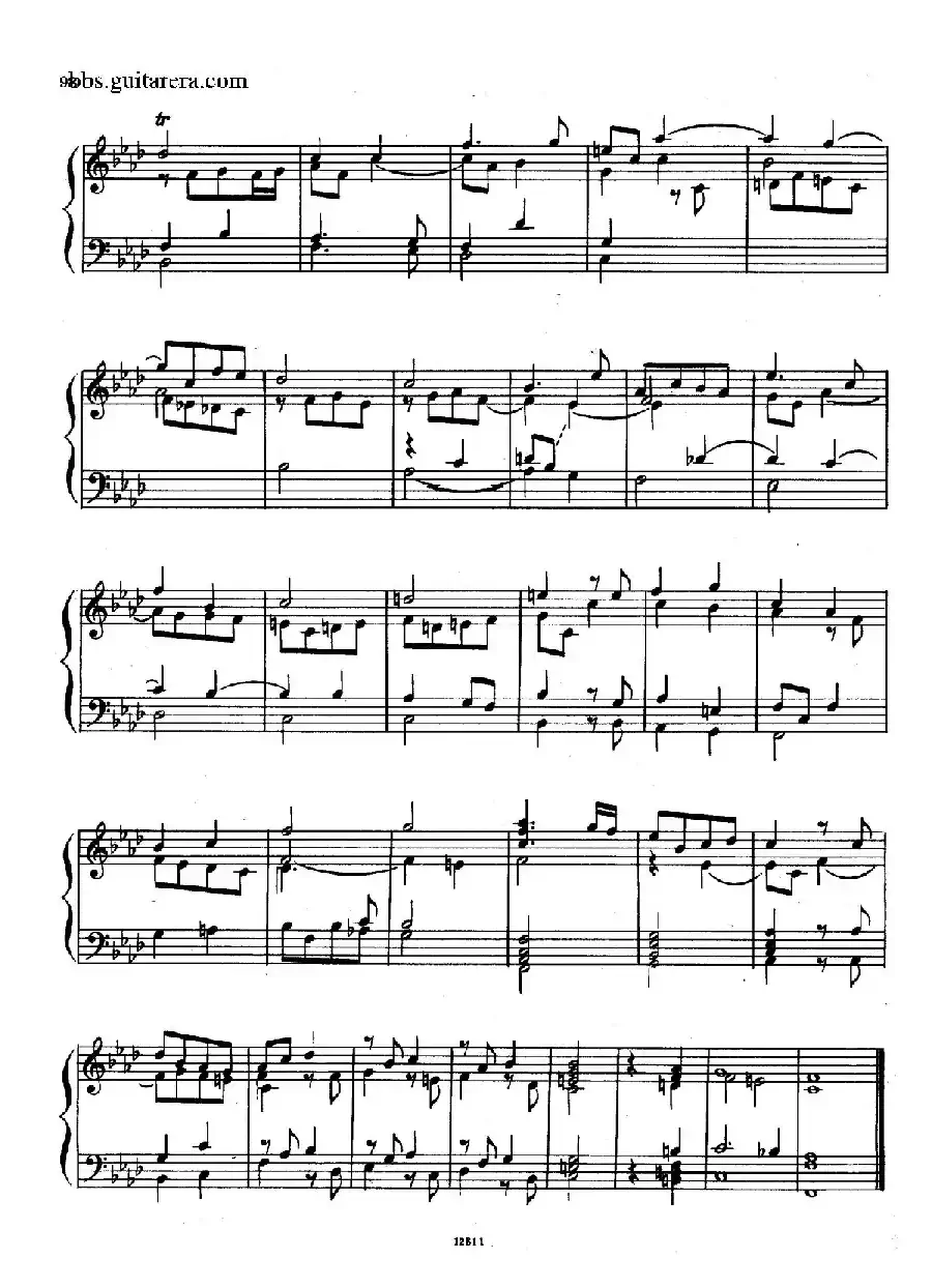Suite No.8 in f Minor HWV 433（f小调第八组曲）