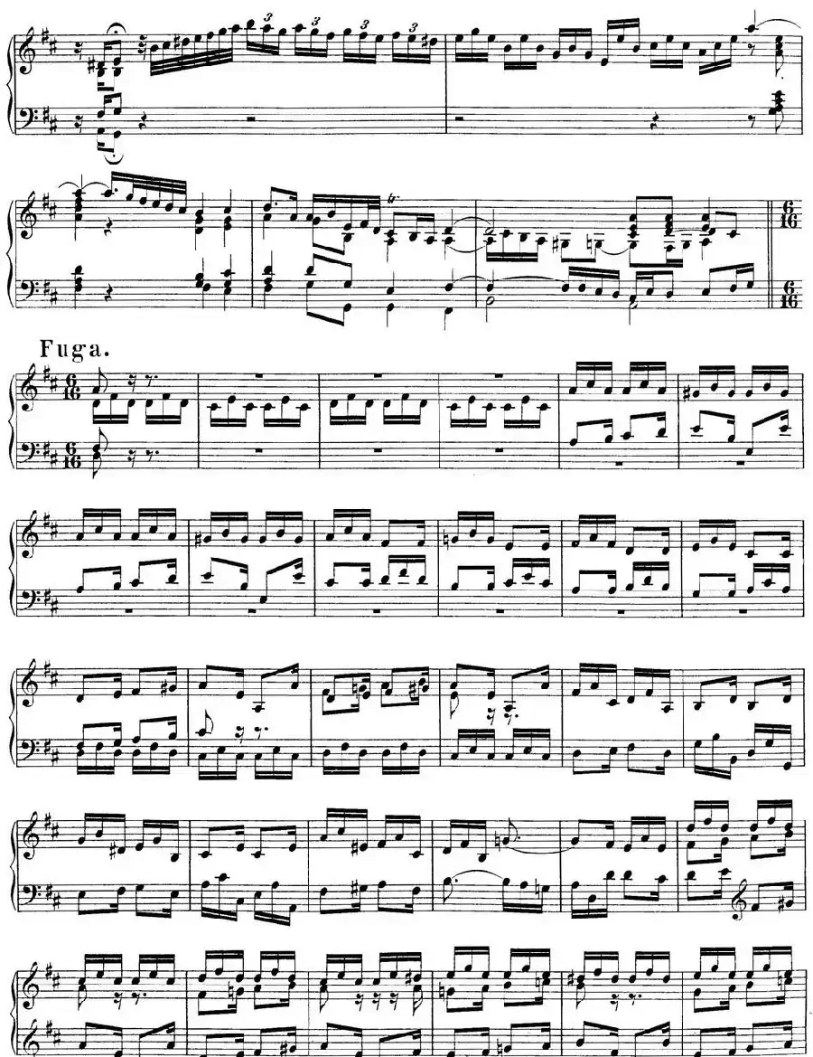 Toccata BWV 912（7首托卡塔·No.3 D大调）