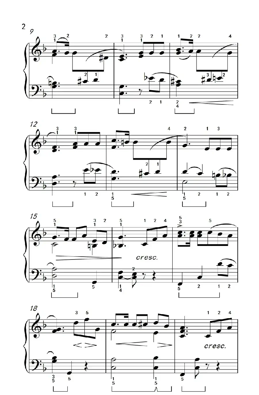 维也纳的旋律（约翰·汤普森 成人钢琴教程 第三册）