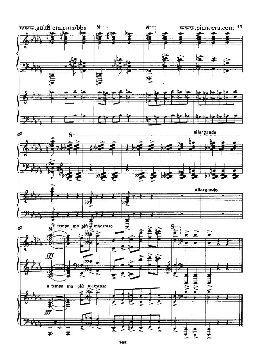Piano Concerto in D-flat Major Op.37（降D大调钢琴协奏曲·Ⅰ·双钢琴）