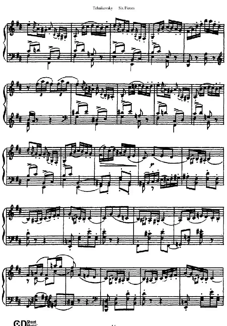 Six Pieces Op.51（6首小品·2）