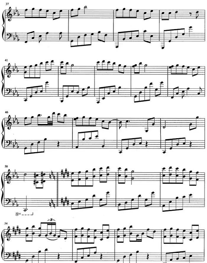 流行歌曲改编的钢琴曲：小小