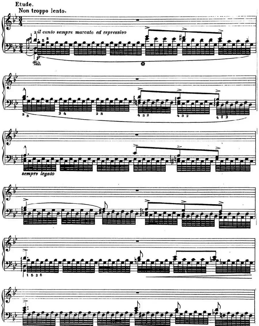 6首帕格尼尼大练习曲（Tremolo Etude Nr.1）
