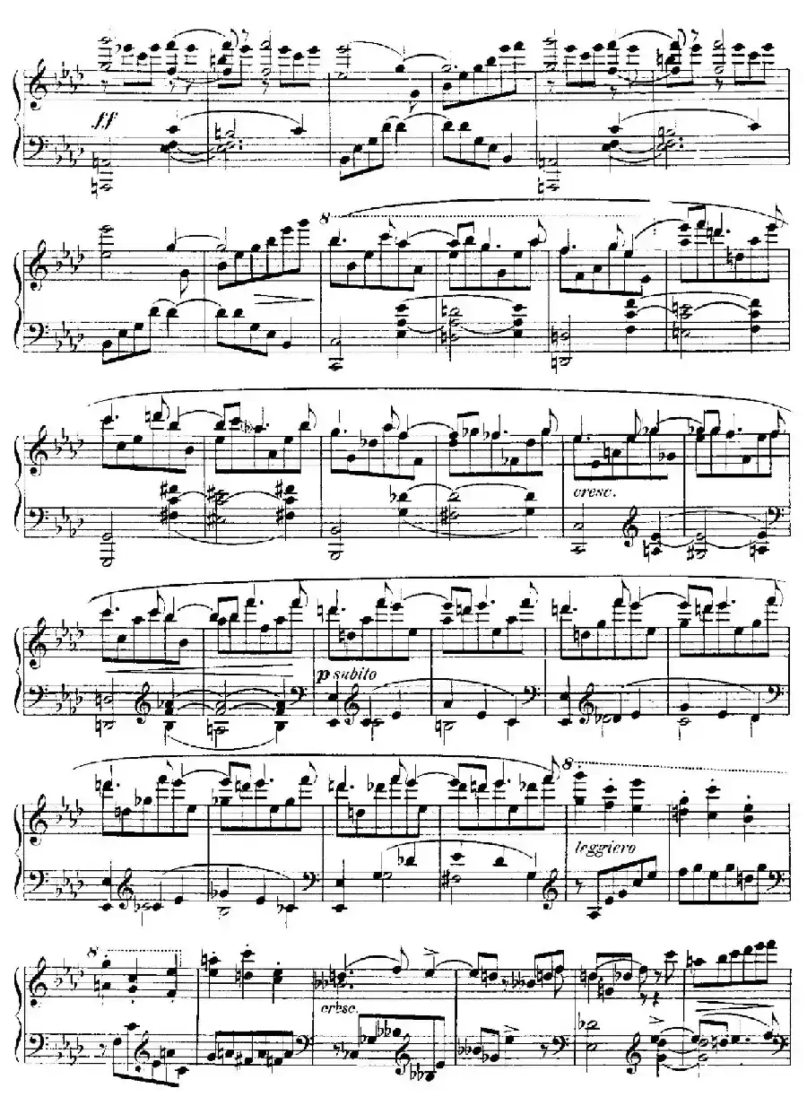 4 Valses Caprice（4首随想圆舞曲）（Op.62 No. 4 in A-flat）