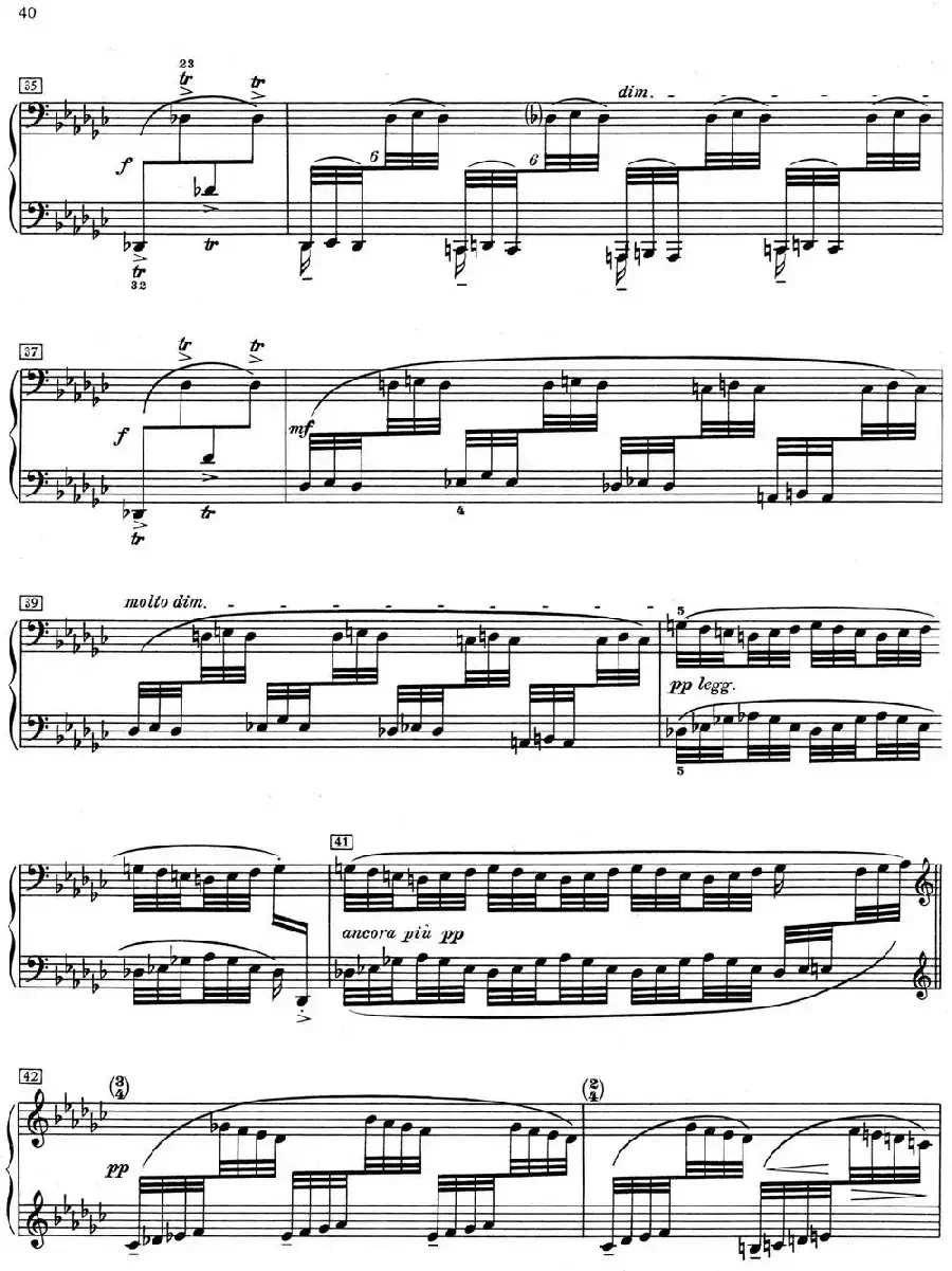 德彪西12首钢琴练习曲（6 八指练习v1.0 huit doigts）