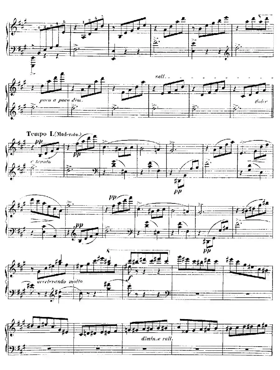 4 Valses Caprice（4首随想圆舞曲）（No. 1 in A）