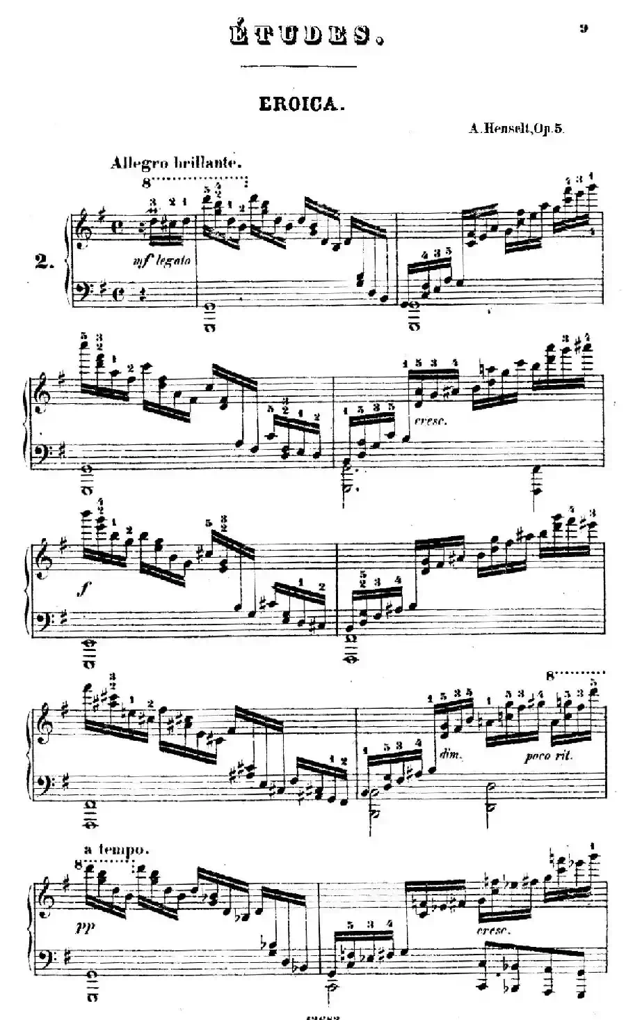 Douze Etudes de Salon Op.5（12首沙龙练习曲·2）