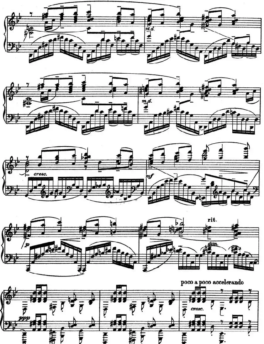 10 Preludes Op.23（拉赫玛尼诺夫10首前奏曲·Ⅴ）