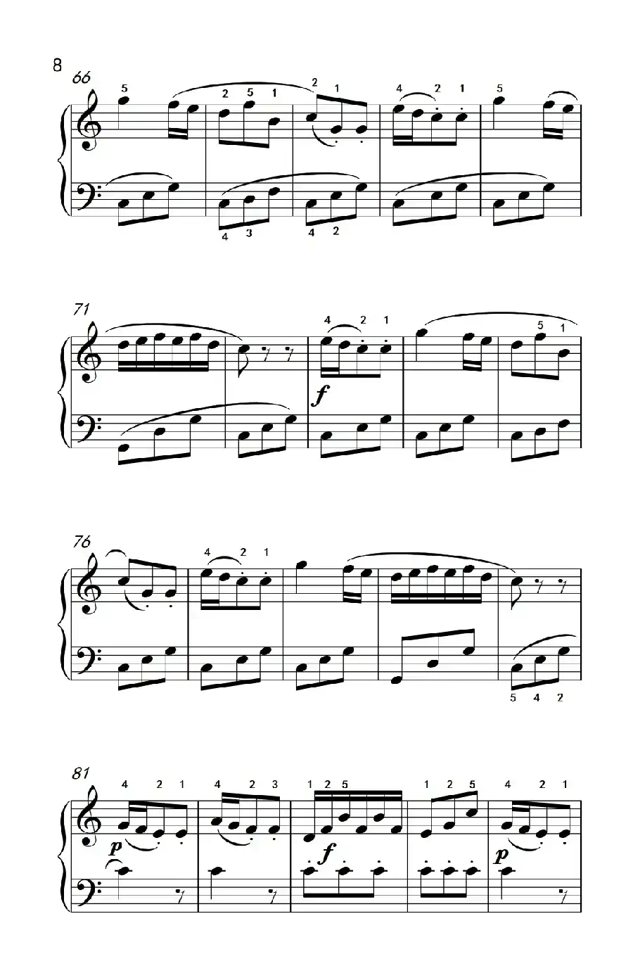 小奏鸣曲(老年大学 钢琴教程 3)