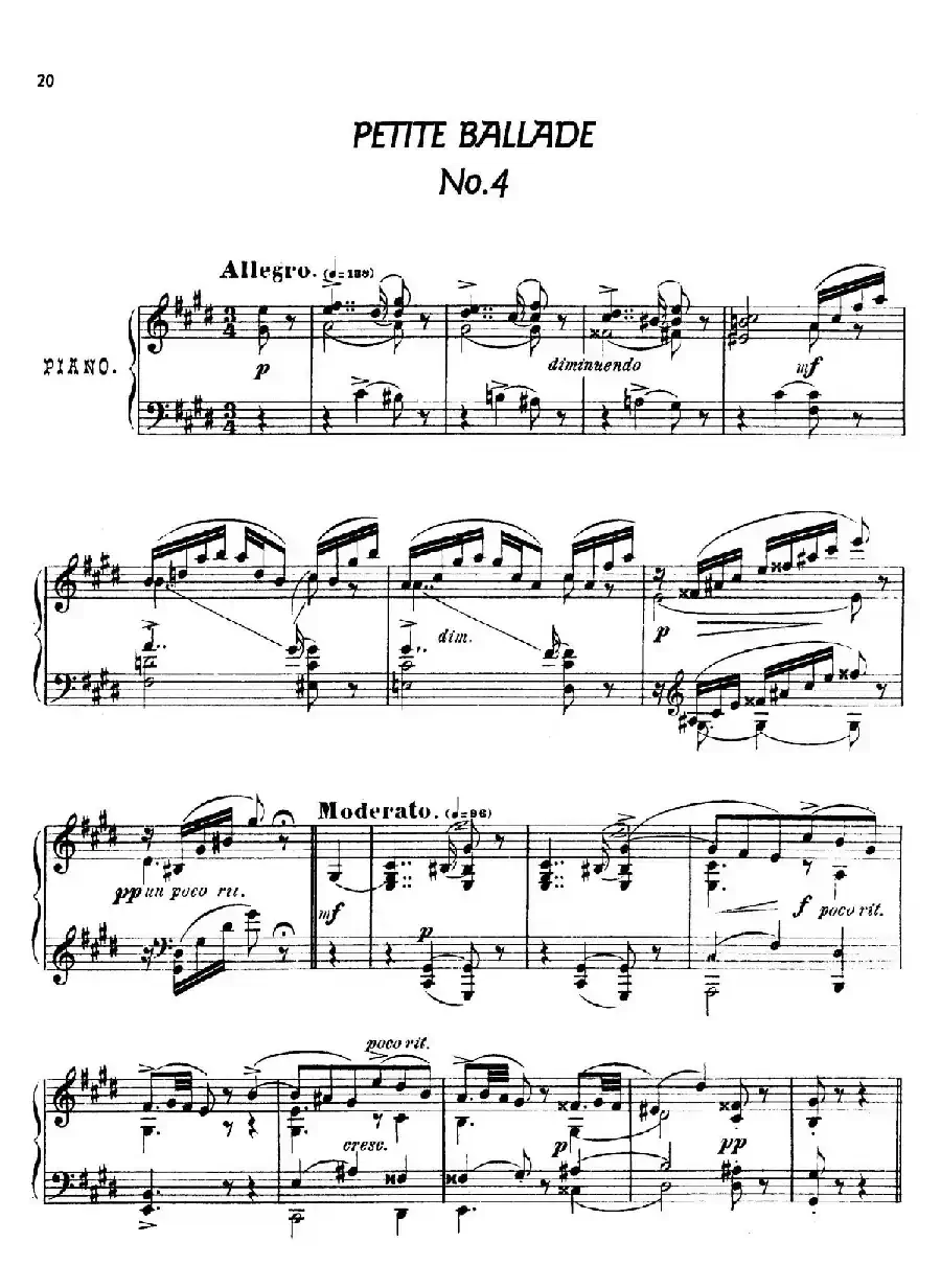 24 Characteristic Pieces Op.36（24首性格小品·4）