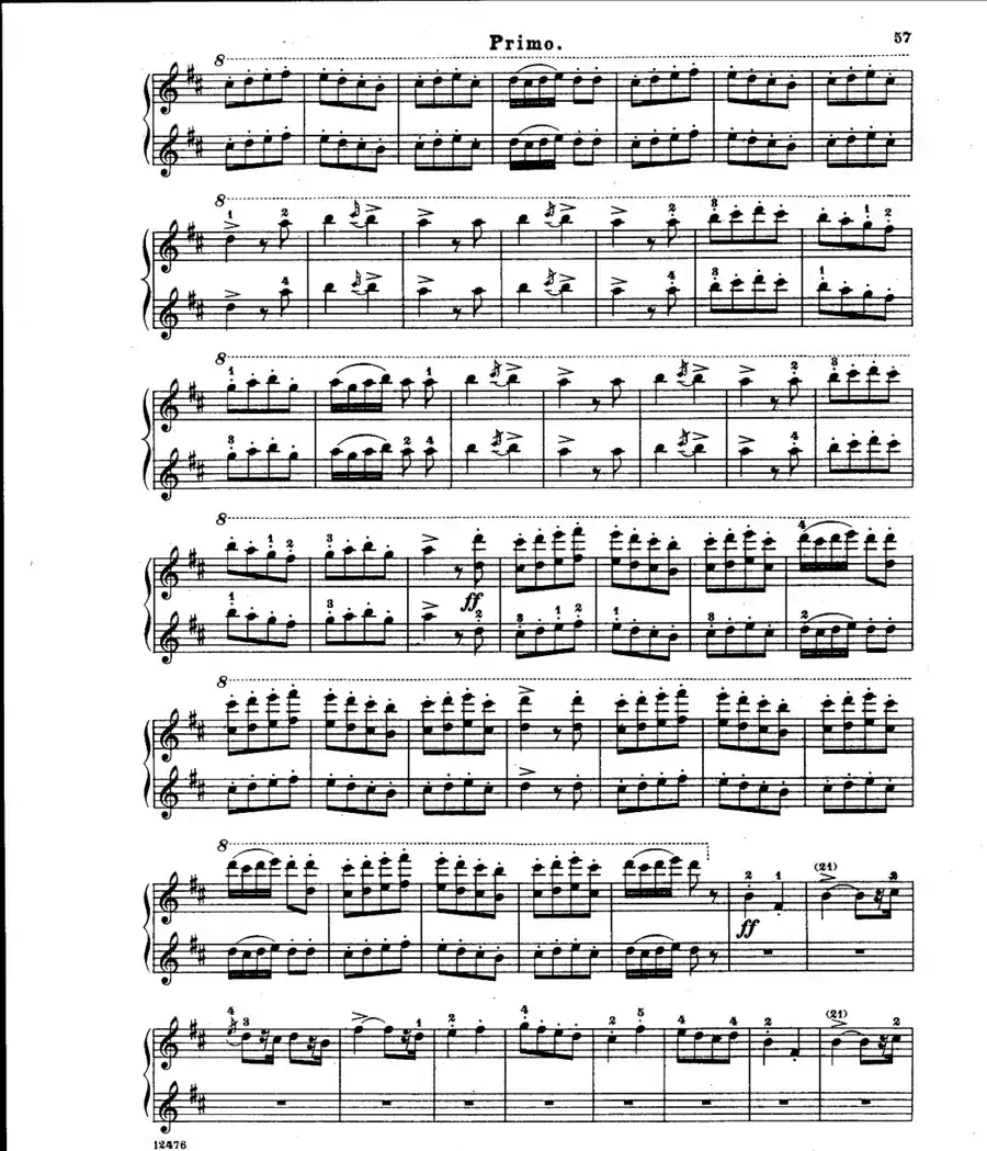 L'Arlesienne Suite No·2（阿莱城姑娘·第二组曲·四手联弹）