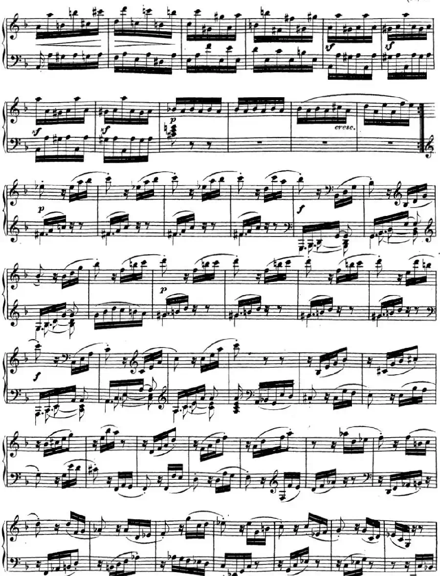 贝多芬钢琴奏鸣曲17 暴风雨 d小调 Op.31 No.2 D minor