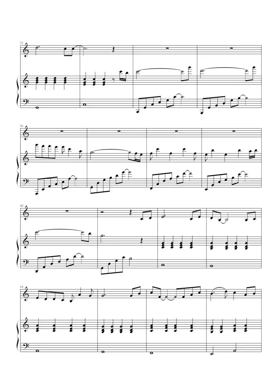 冰封的记忆（钢琴伴奏谱）