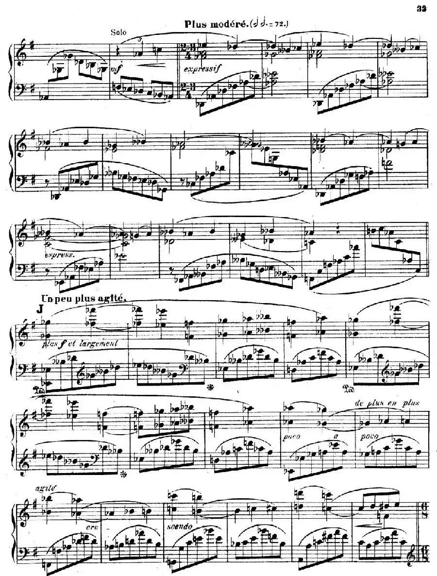 Symphony on a French Mountain Air Op.25（法国山歌交响曲·钢琴独奏·Ⅲ）