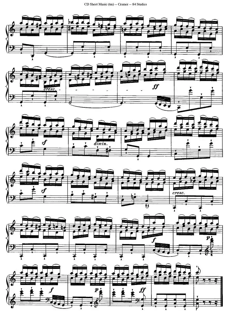 Cramer - 84 exercices（26—30）（克拉莫84首钢琴练习曲）