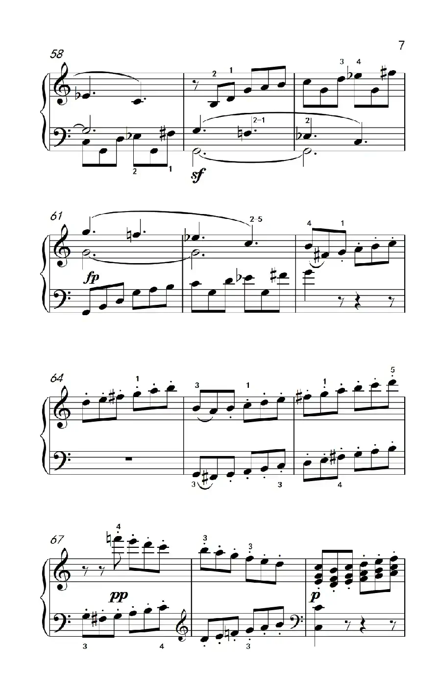 奏鸣曲 Opus 2 Nr.3 第四乐章(贝多芬奏鸣曲集 1)