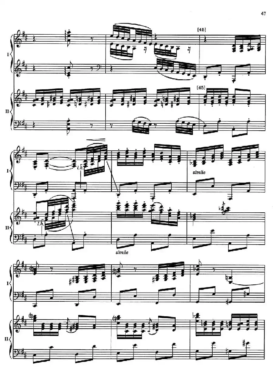 Nutcracker Op.71 芭蕾舞剧《胡桃夹子》（改编双钢琴版·第五部分）
