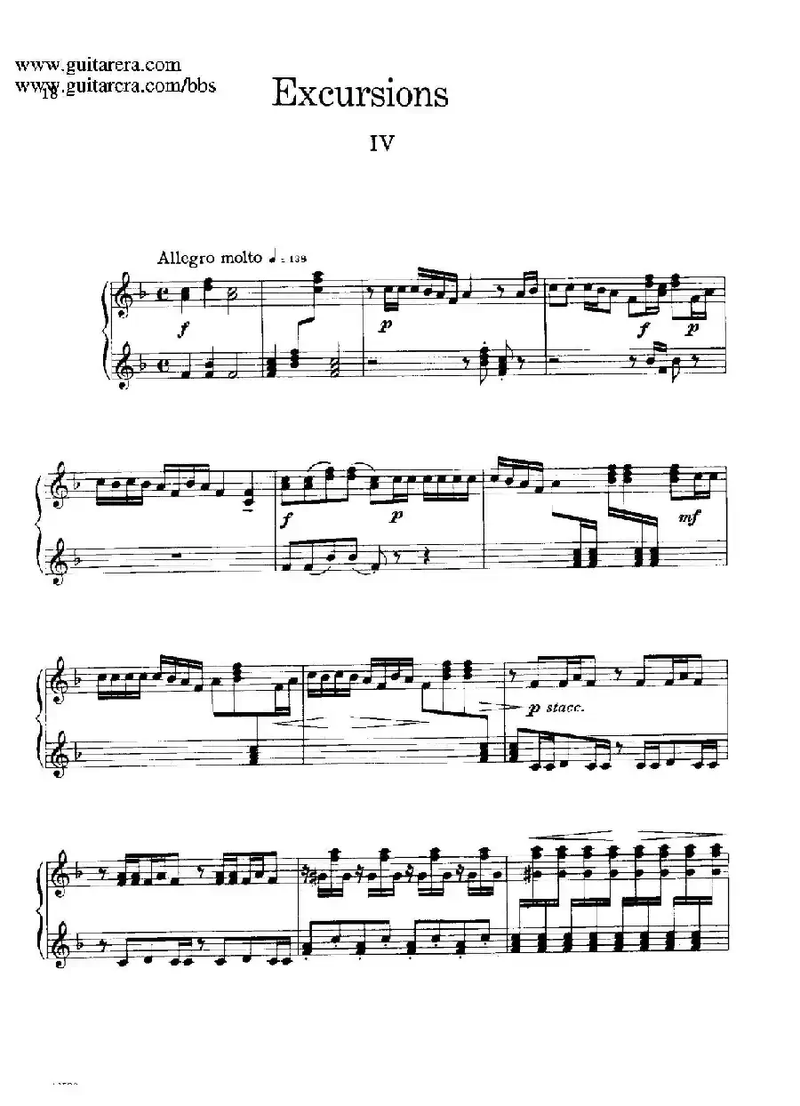 Four Excursions Op.20（旅行·4）