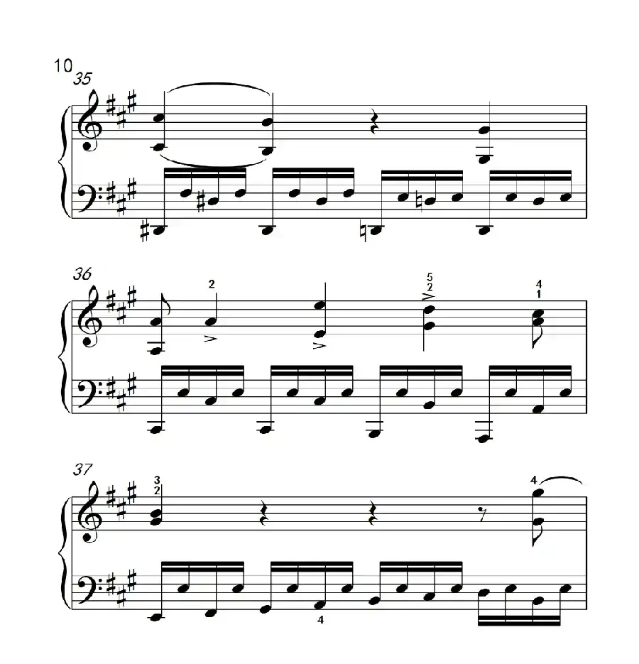 奏鸣曲 Opus 2 Nr.2 第四乐章(贝多芬奏鸣曲集 1)