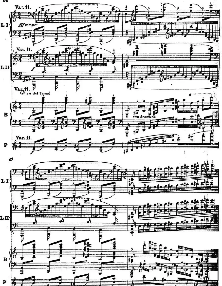 6首帕格尼尼大练习曲（Thema mit Variationen Etude Nr.6）