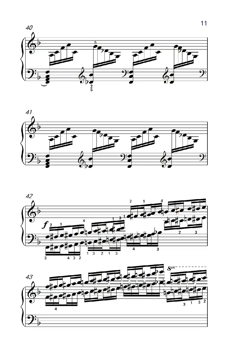 第八级3.练习曲 No.6 （中央音乐学院 钢琴（业余）考级教程 7-9级）