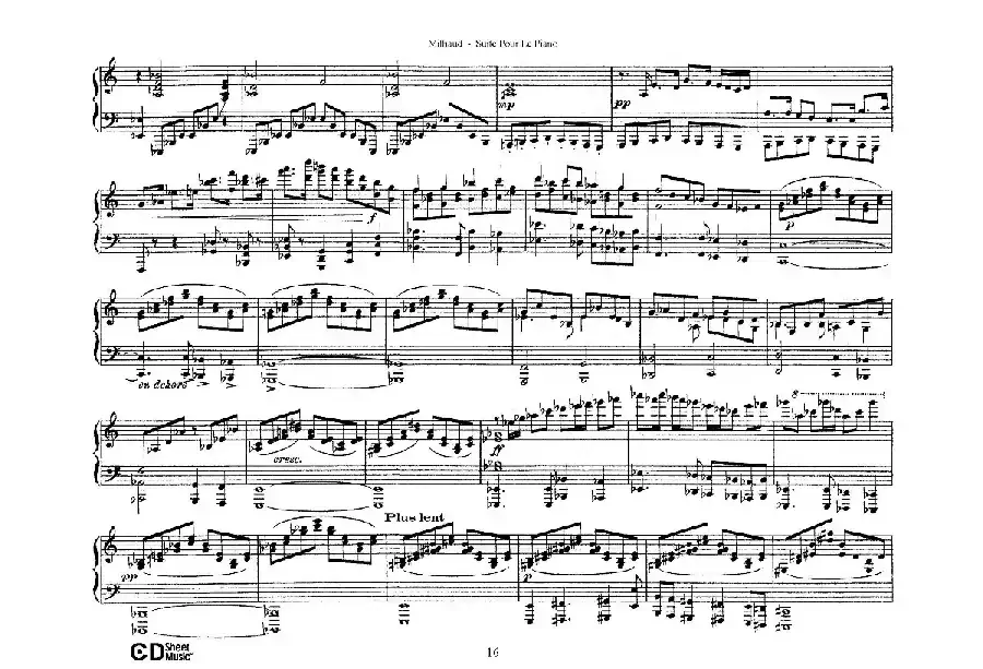 Suite Pour Le Piano Op.8（钢琴组曲·Ⅴ）