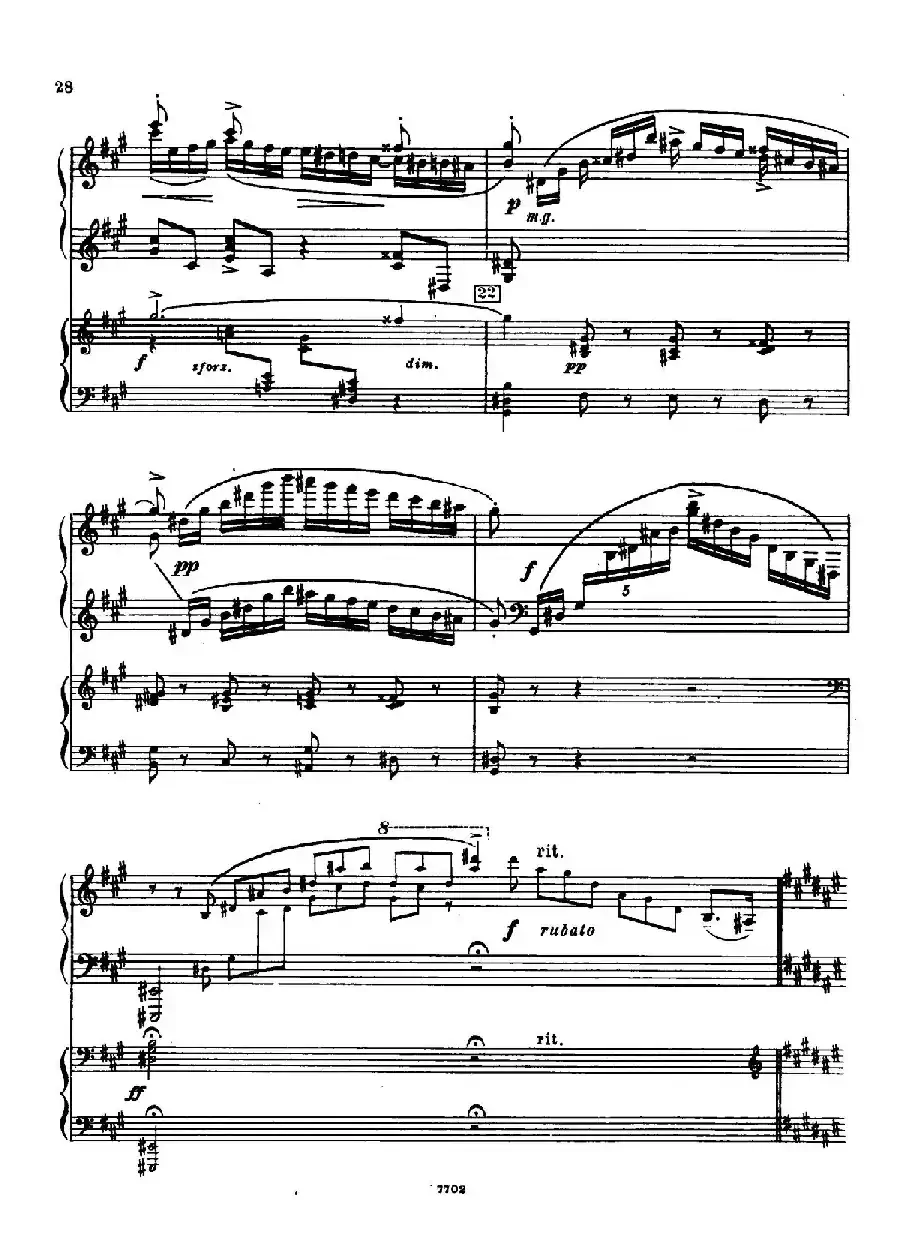 升f小调第一钢琴协奏曲 Op.1（双钢琴版）