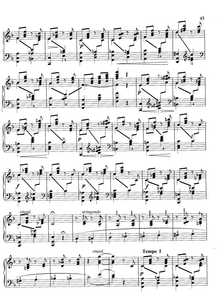 旋律（F大调 鲁宾斯坦作曲版）