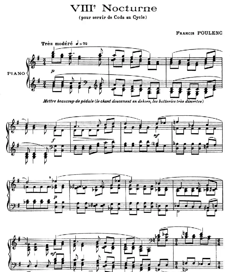 Eight Nocturnes （8首夜曲·Ⅷ）
