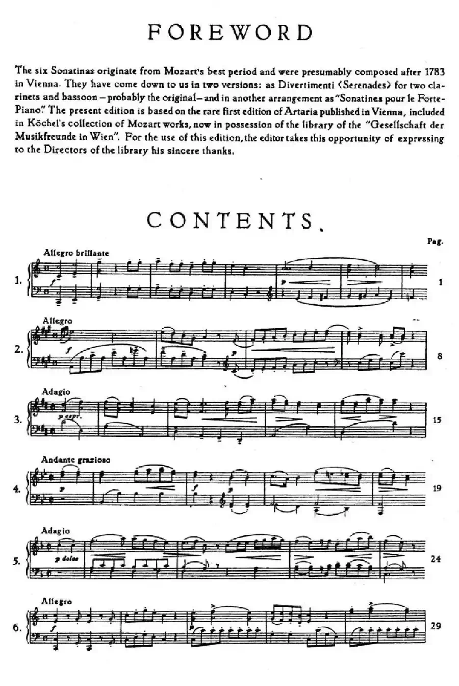 6 Viennese Sonatinas K.439b（6首维也纳小奏鸣曲·Ⅵ）