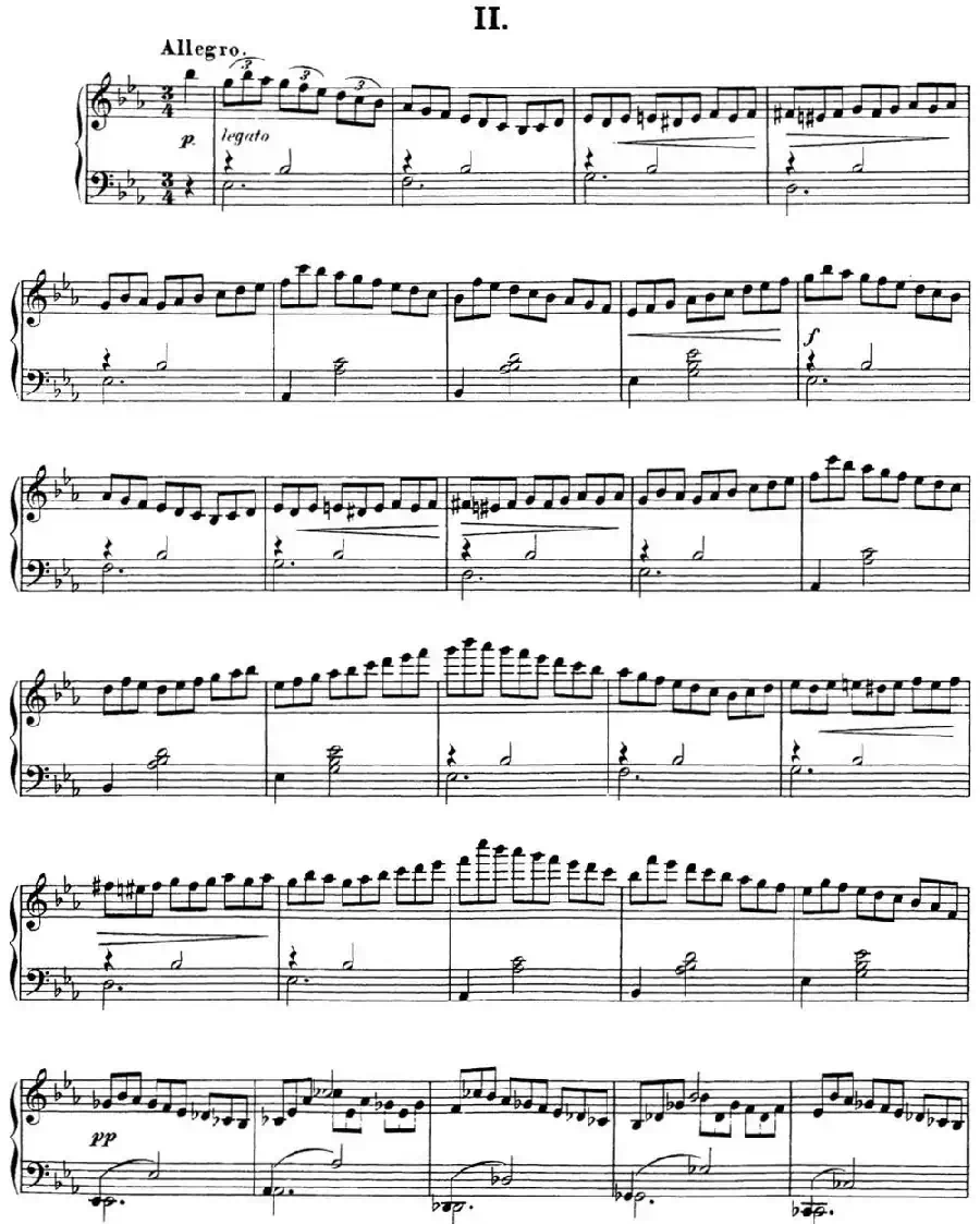 舒伯特降E大调即兴曲D.899,Op.90(NO.2)