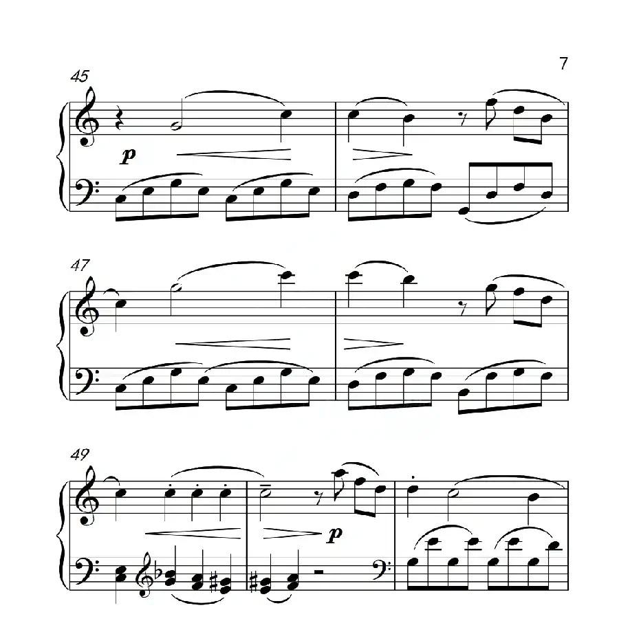 第四级B组 小奏鸣曲(中国音乐学院钢琴考级作品1~6级)