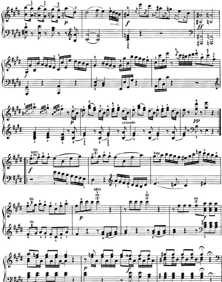 海顿 钢琴奏鸣曲 Hob XVI 36 in C-sharp minor