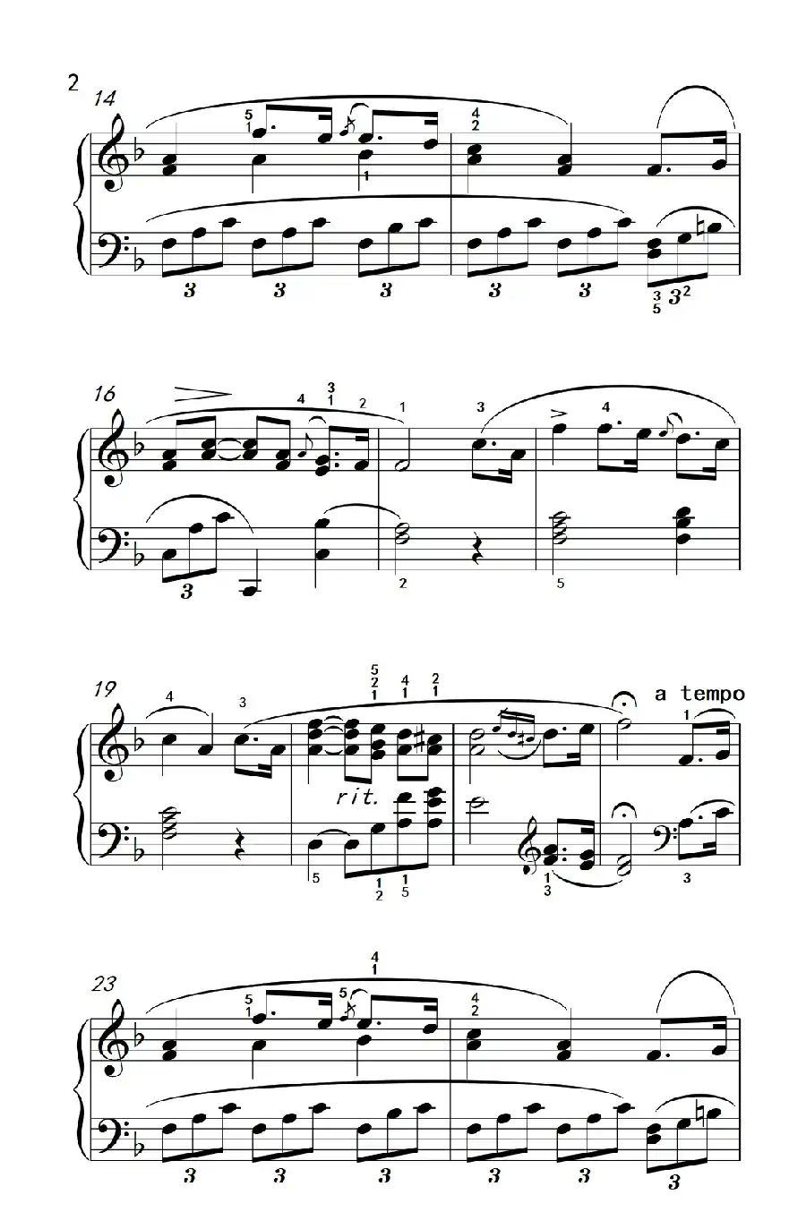 夏日最后的玫瑰（老年大学 钢琴教程 2）