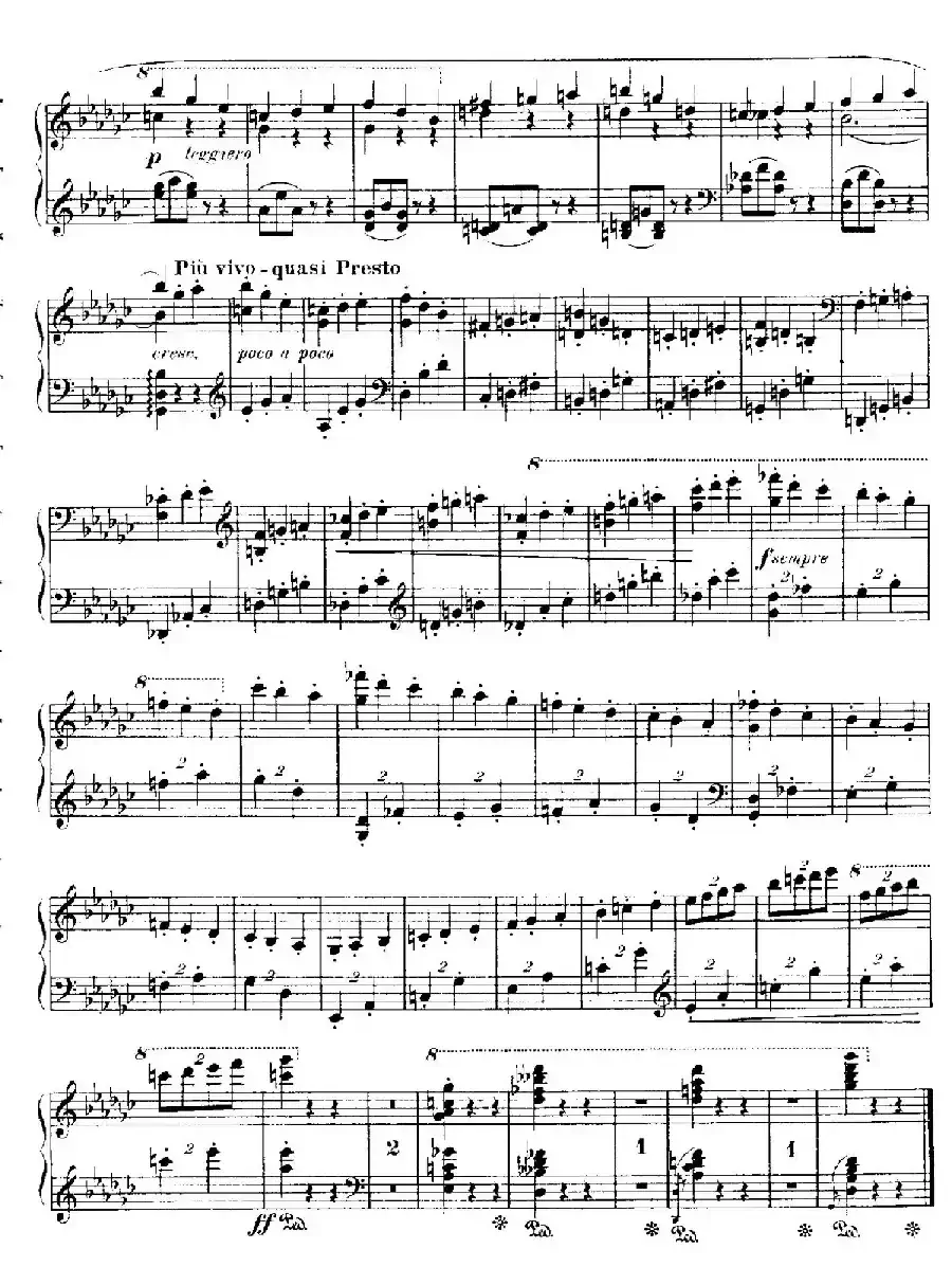 4 Valses Caprice（4首随想圆舞曲）（Op.59 No. 3 in G-flat ​）