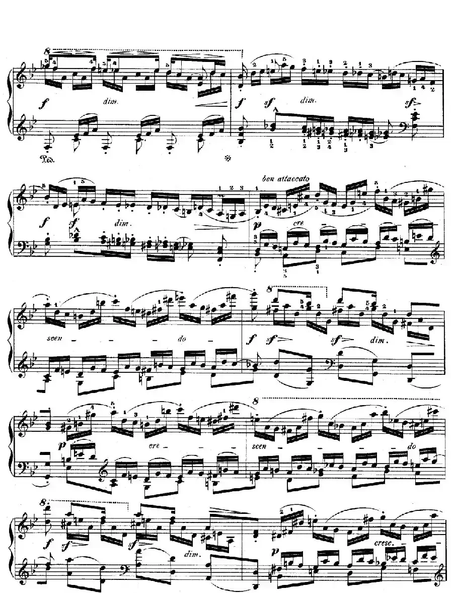 降B大调莫扎特主题变奏曲 Op.2（为钢琴与乐队而作）