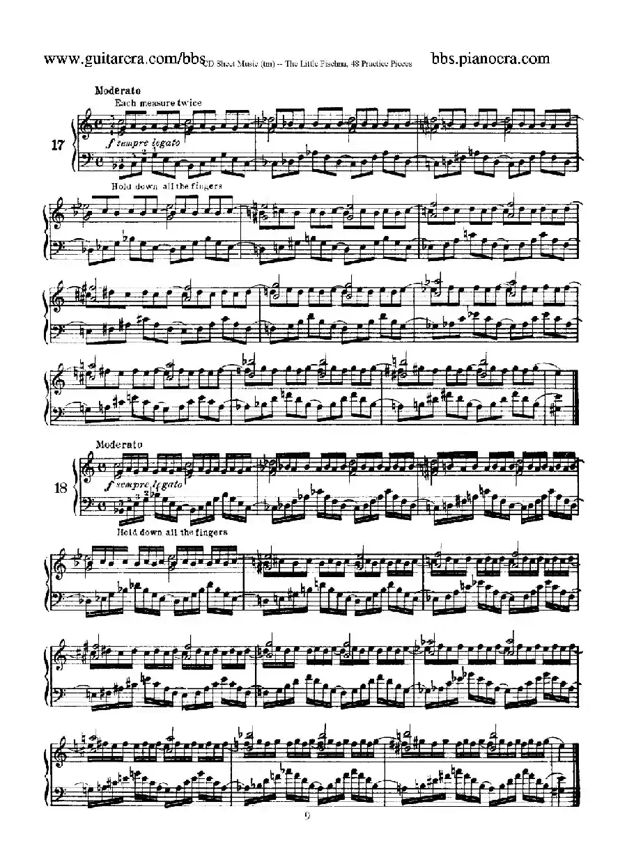 48 Practice Pieces（四十八首钢琴练习曲）
