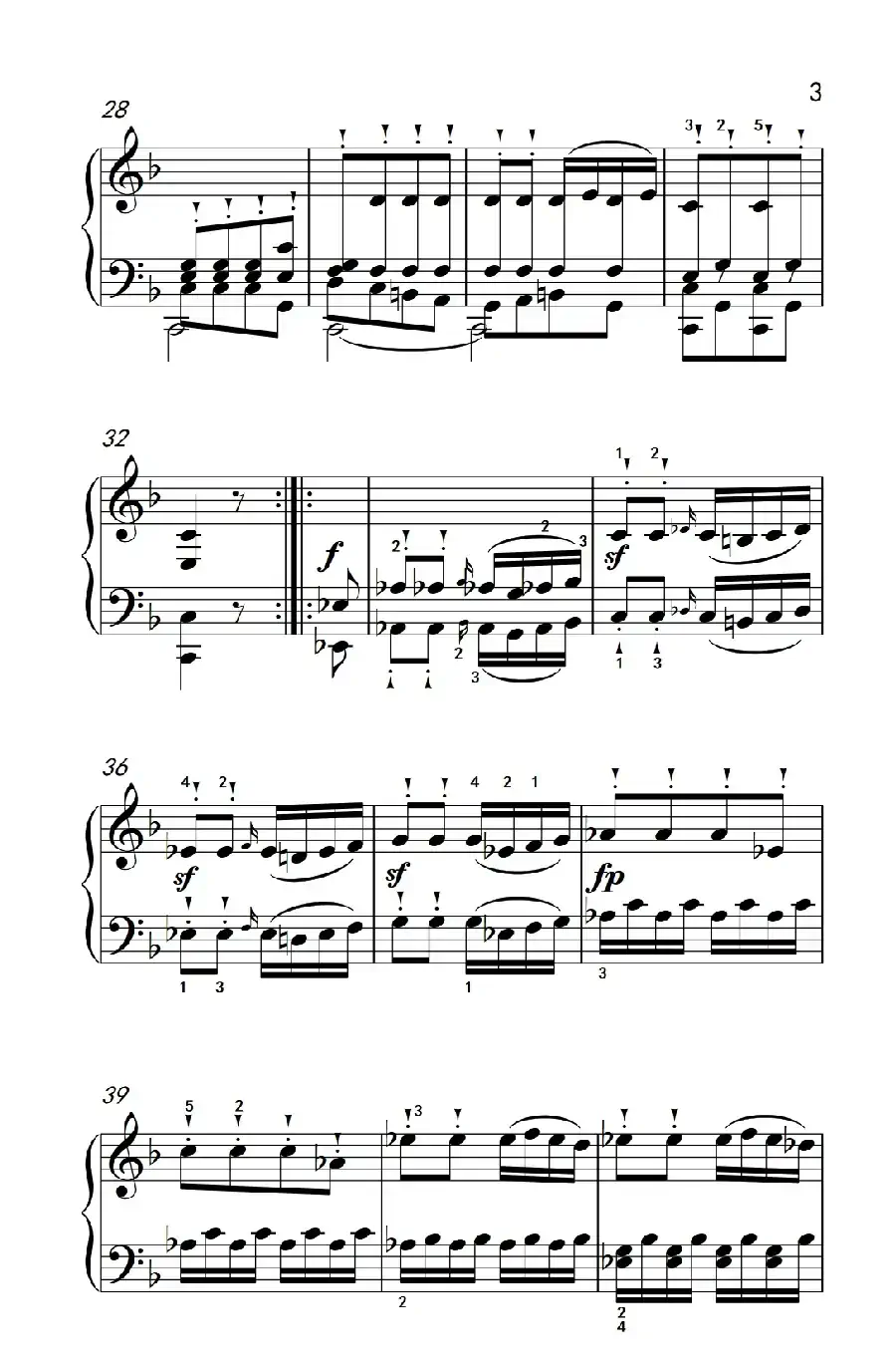 奏鸣曲 Opus 10 Nr.2 第三乐章（贝多芬奏鸣曲集 2）