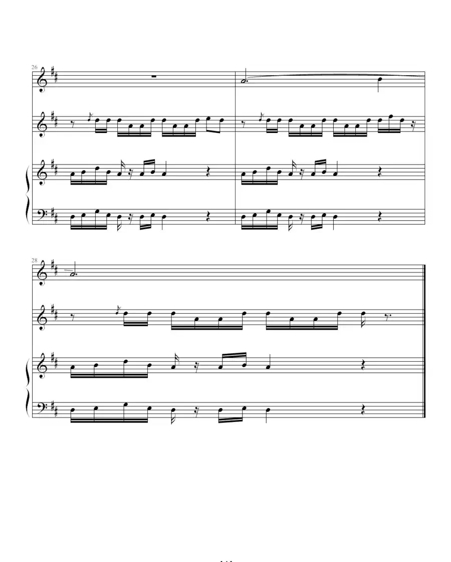 千里之外(钢琴伴奏谱)