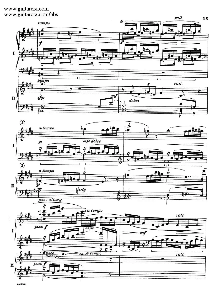 Piano Concerto Op.38（钢琴协奏曲·双钢琴·第二乐章）
