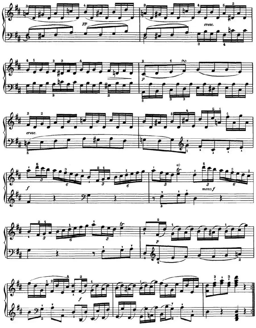 海顿 钢琴奏鸣曲 Hob XVI 32 in B minor