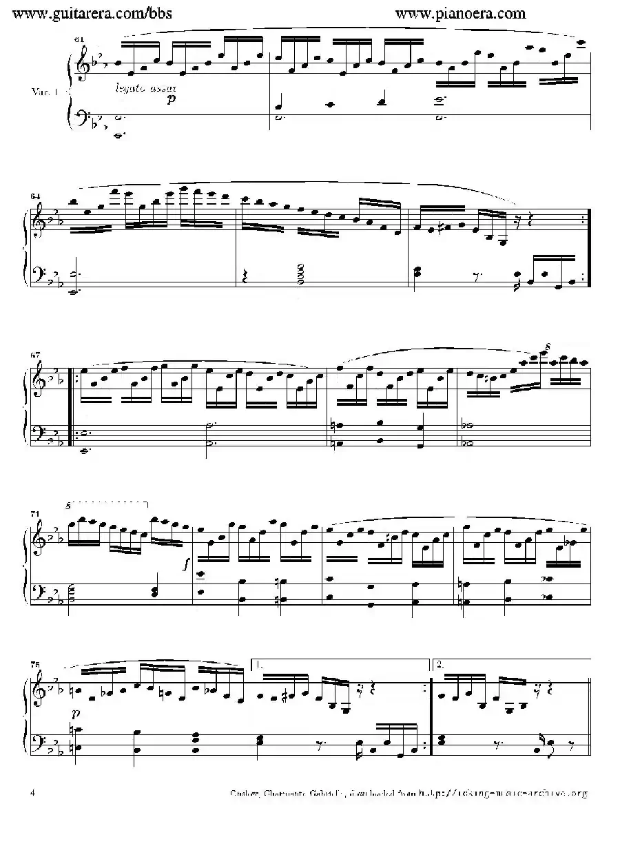 Variations in E-flat Major Op.12（降E大调变奏曲）