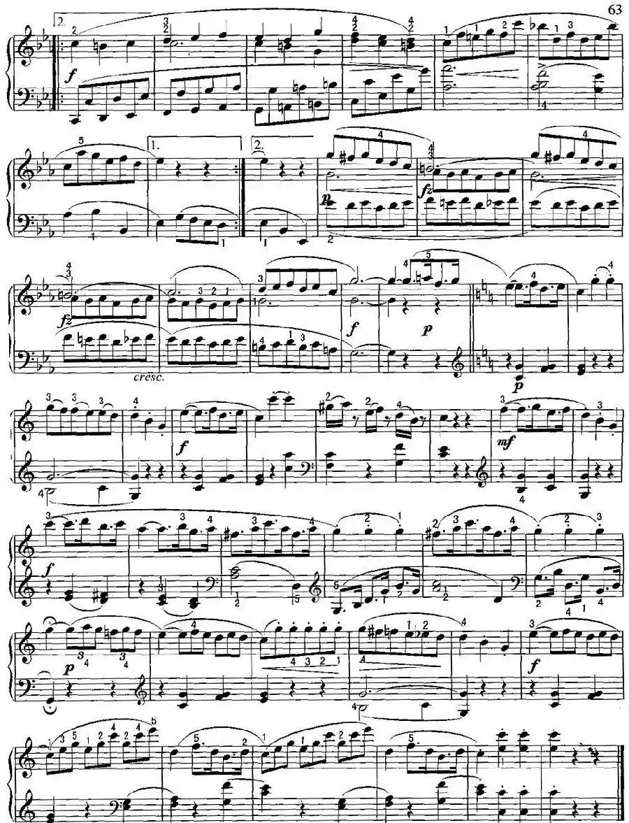 不可不弹的世界钢琴名曲：奏鸣曲（C大调）